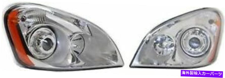 USヘッドライト 08-14 FreightLiner Cascadiaのための左右のクリアレンズヘッドライト Left And Right Clear Lens Headlight for 08-14 Freightliner Cascadia【並行輸入品】｜Us Custom Parts Shop USDM