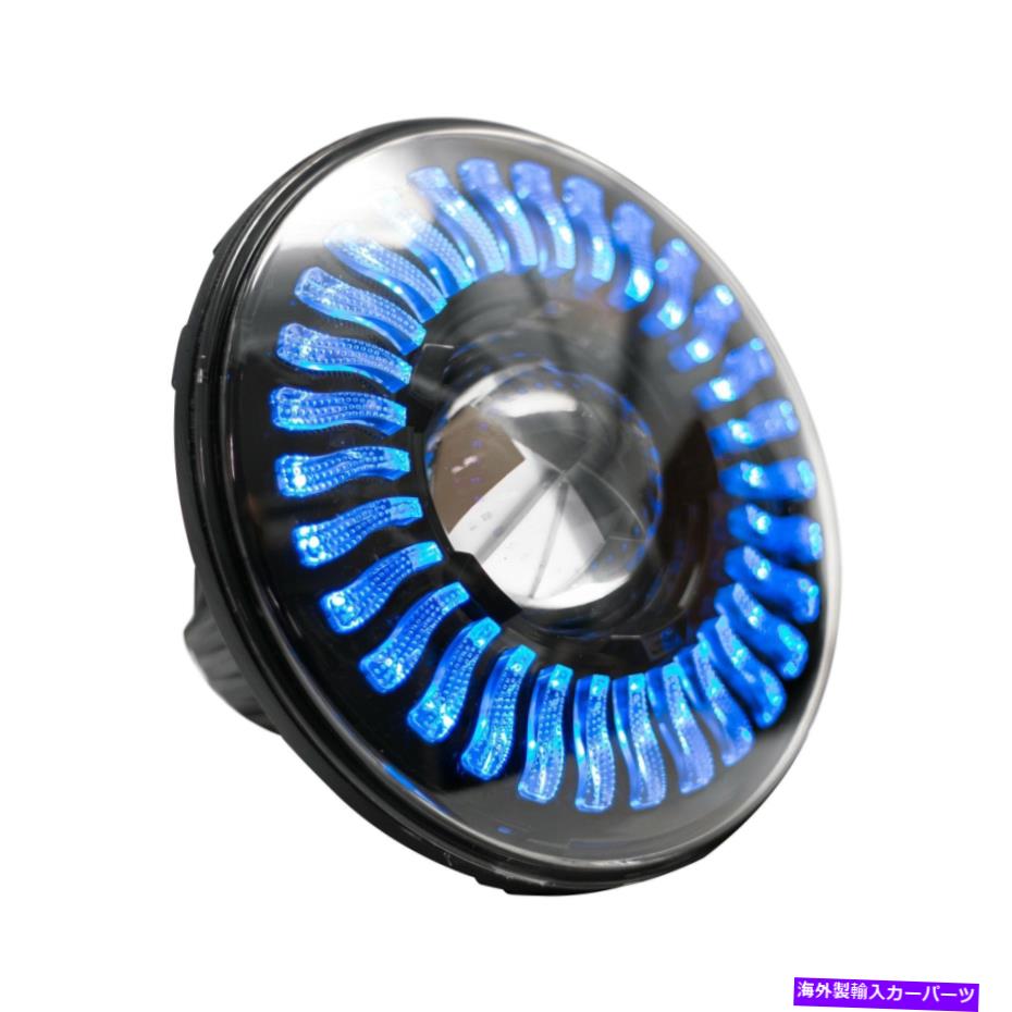 USヘッドライト Chevy Monte Carlo 70-72ヘッドライト7 "ラウンドブラック雰囲気RGBプロジェクター For Chevy Monte Carlo 70-72 Headlight 7" Round Black Atmosphere RGB Projector【並行輸入品】|Us Custom Parts Shop USDM