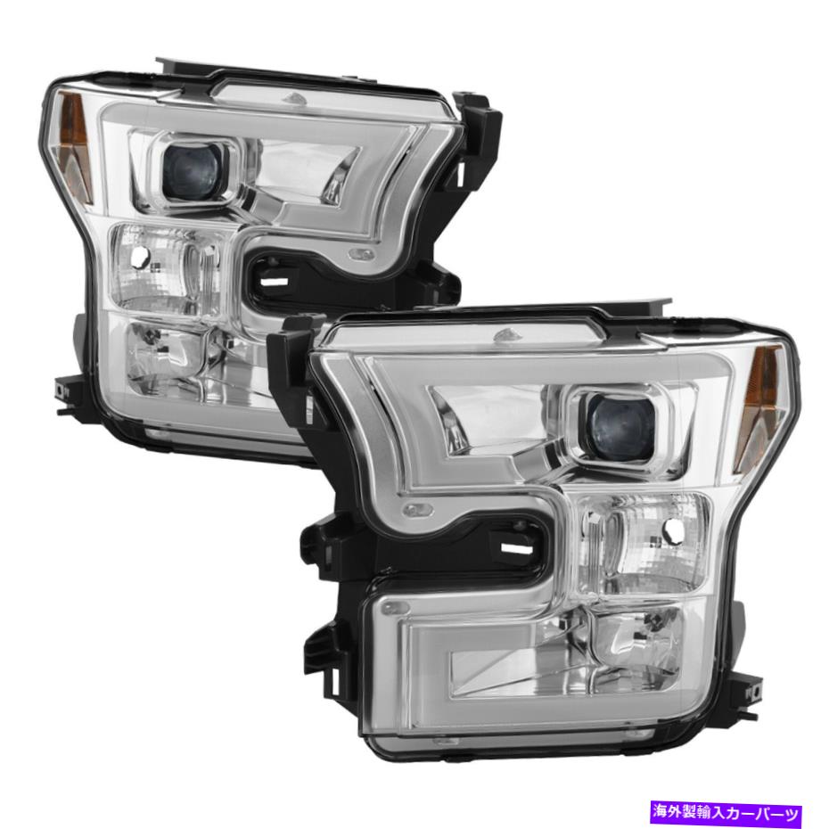 USヘッドライト フィット15-17 F-150：DRL LEDプロジェクターヘッドライトSpyder Auto 5083661 Fits 15-17 F-150: DRL LED Projector Headlights Spyder Auto 5083661【並行輸入品】 77,879円