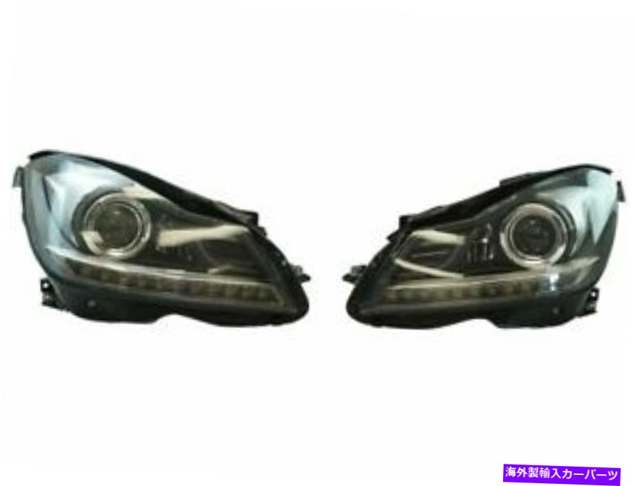 USヘッドライト 2012-2014 Mercedes C300 2013 W182QFのヘッドライトセット Headlight Set For 2012-2014 Mercedes C300 2013 W182QF【並行輸入品】