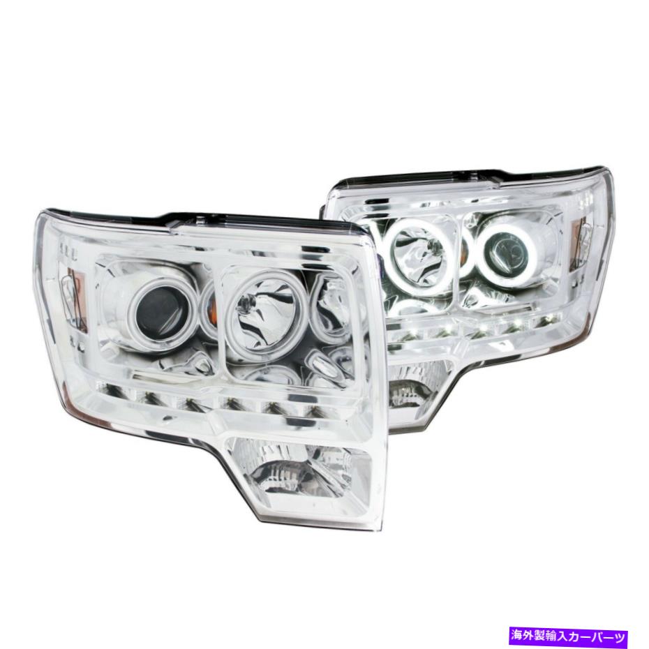 USヘッドライト Anzousa 111297プロジェクターヘッドライトW / Halo Chrome G2 AnzoUSA 111297 Projector Headlights w/ Halo Chrome G2【並行輸入品】