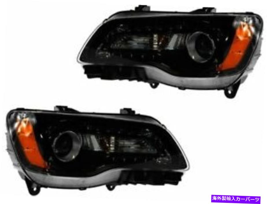 USヘッドライト ヘッドライトアセンブリセットB257MR用Chrysler 300 2012 2011 2013 2013 2014 Headlight Assembly Set B257MR for Chrysler 300 2012 2011 2013 2014【並行輸入品】