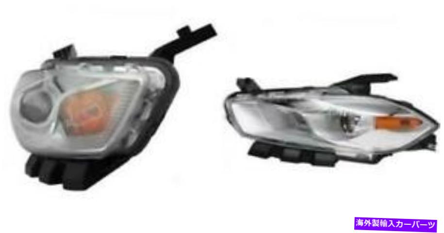 USヘッドライト サイド/ペアフィット2013 - 2015 Dodge Dartフロントヘッドライトアセンブリの交換 SIDE/PAIR fits 2013 - 2015 Dodge Dart Front Headlight Assembly Replacement【並行輸入品】