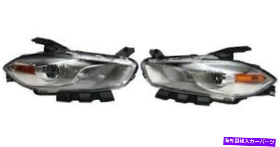USヘッドライト サイド/ペアフィッツ2013 - 2016 Dodge Dartフロントヘッドライトアセンブリの交換 SIDE/PAIR fits 2013 - 2016 Dodge Dart Front Headlight Assembly Replacement【並行輸入品】
