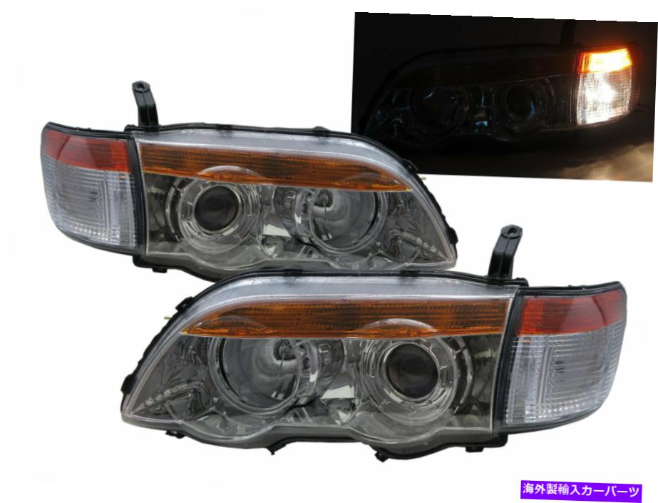 USヘッドライト Mitsubishi LHDのための宇宙ギア2005-2008プロジェクターW /コーナーランプヘッドライトCH V1 Space Gear 2005-2008 Projector W/ Corner Lamp Headlight CH V1 for Mitsubishi LHD【並行輸入品】
