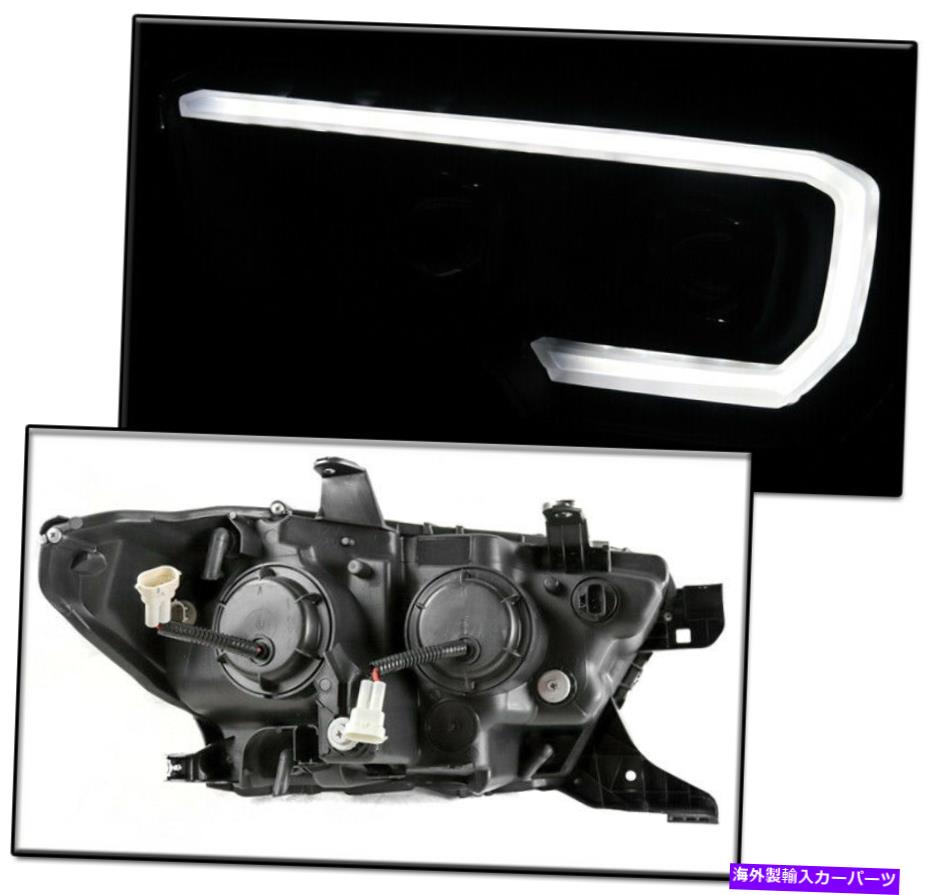 USヘッドライト 2016-2018タコマのための黒い順次LEDプロジェクターのヘッドライト+青い信号DRL BLACK SEQUENTIAL LED PROJECTOR HEADLIGHTS +BLUE SIGNAL DRL FOR 2016-2018 TACOMA【並行輸入品】｜Us Custom Parts Shop USDM