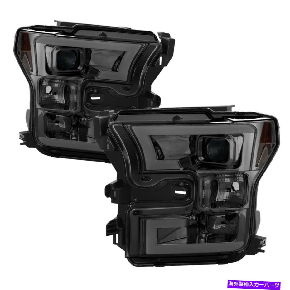 USヘッドライト Spyder Auto 5083678 DRL LEDプロジェクターヘッドライトは15-17 F-150に収まります Spyder Auto 5083678 DRL LED Projector Headlights Fits 15-17 F-150【並行輸入品】