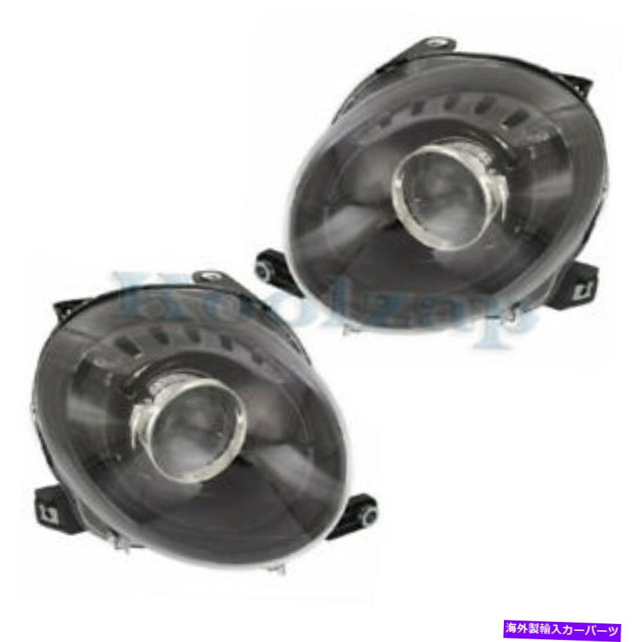 USヘッドライト 12-18 Fiat 500フロントヘッドライトヘッドランププロジェクターヘッドライトランプセットペア For 12-18 Fiat 500 Front Headlight Headlamp Projector Head Light Lamp Set Pair【並行輸入品】