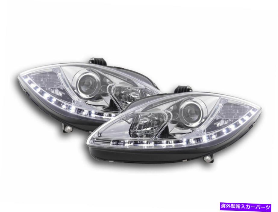 USヘッドライト シートLEON 2009モデルのヘッドライトのヘッドランプを実行するクリアプロジェクターDRLの日 CLEAR PROJECTOR DRL DAY RUNNING HEADLIGHTS HEADLAMPS FOR SEAT LEON 2009 MODEL ON【並行輸入品】