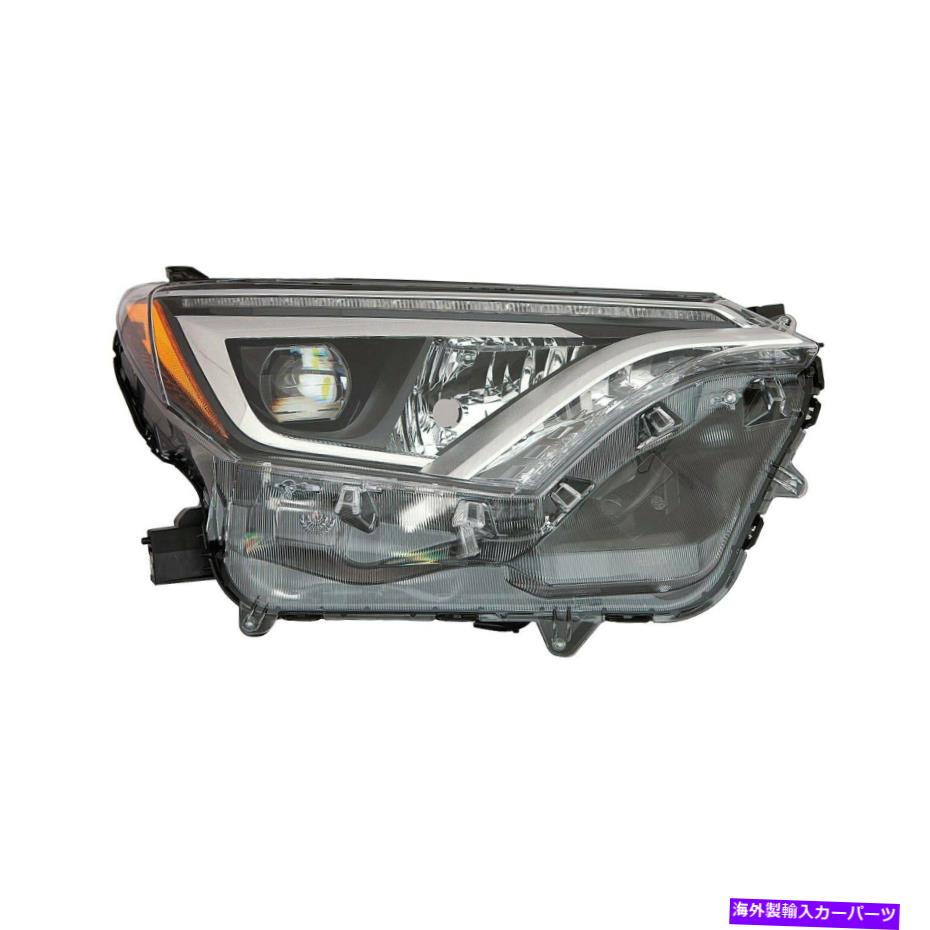 USヘッドライト トヨタRAV4 16-18 Sherman Passenter Sideの交換ヘッドライト用 For Toyota RAV4 16-18 Sherman Passenger Side Replacement Headlight【並行輸入品】