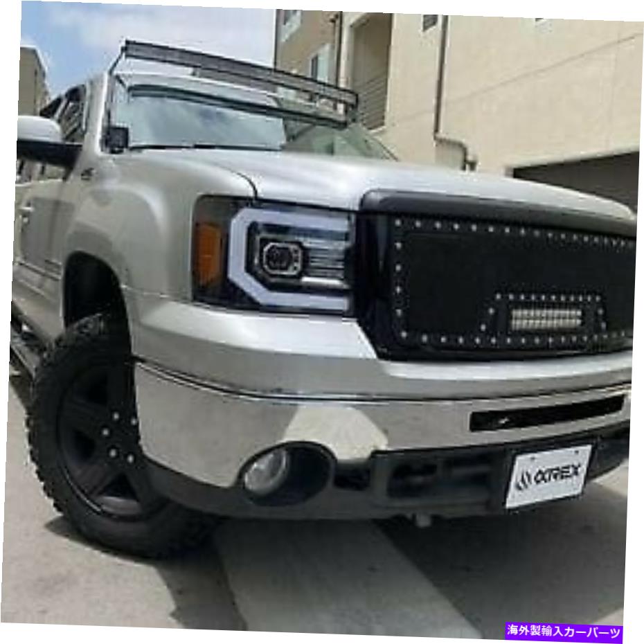 USヘッドライト 07-13 GMC Sierra 1500 2500のためのアルファレックスの黒い順次プロジェクターのヘッドライト AlphaRex Black Sequential Projector Headlights For 07-13 GMC Sierra 1500 2500【並行輸入品】｜Us Custom Parts Shop USDM