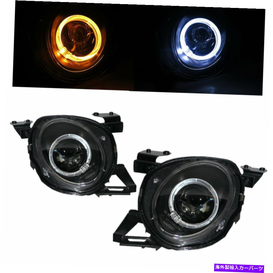 USヘッドライト LEXUS用SC300 / SC400 Z30 MK1 92-00ガイドLED Angel-Eye Headlight BK SC-seires SC300/SC400 Z30 MK1 92-00 Guide LED Angel-Eye Headlight BK for LEXUS【並行輸入品】