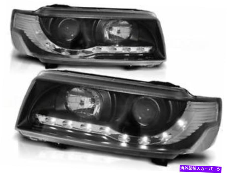 USヘッドライト VW Passat B4 93-95のためのLED DRLライトが付いている黒いクリアフィニッシュヘッドライト black clear finish headlight set with LED DRL light for VW Passat B4 93-95【並行輸入品】｜Us Custom Parts Shop USDM