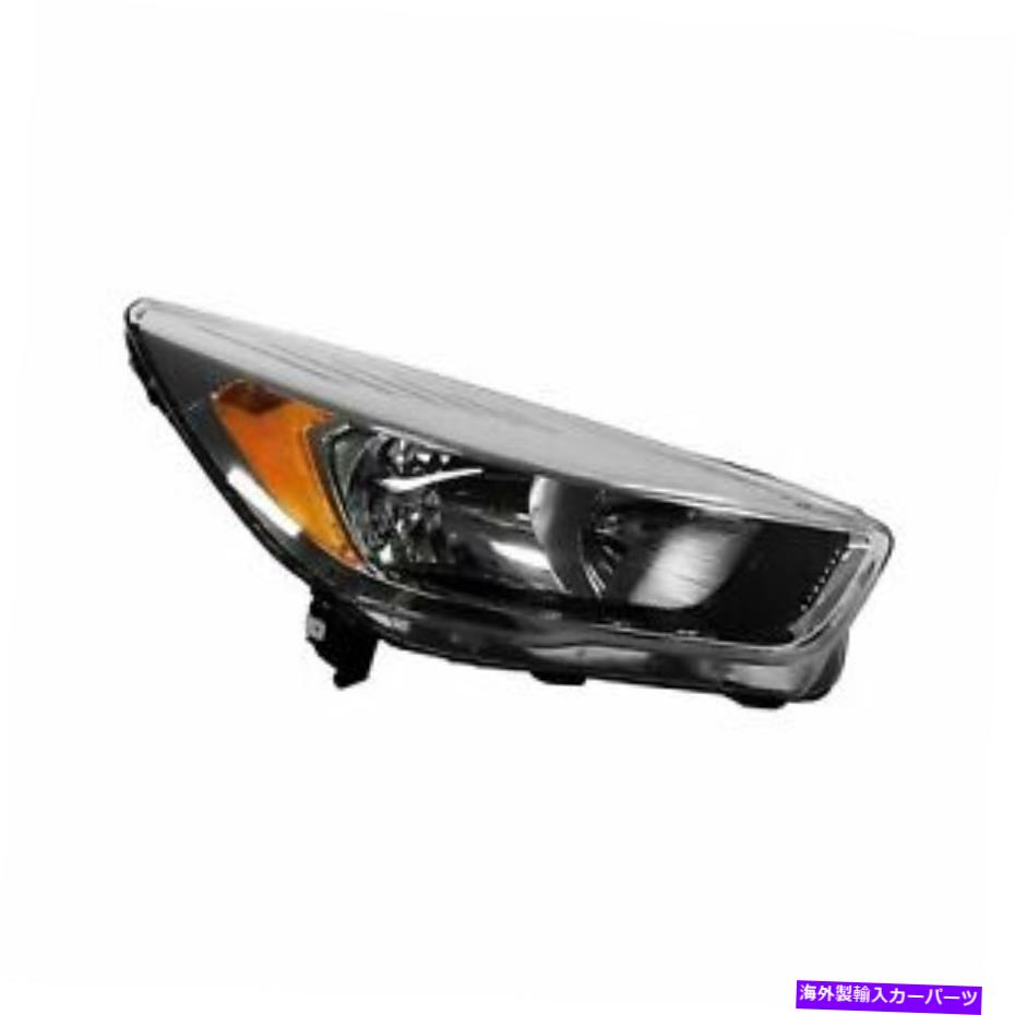 USヘッドライト 乗客の右RHヘッドランプアセンブリハロゲンクロームフィット2017 2019 Ford Escape Passenger Right RH Headlamp Assembly Halogen Chrome fits 2017 2019 Ford Escape【並行輸入品】