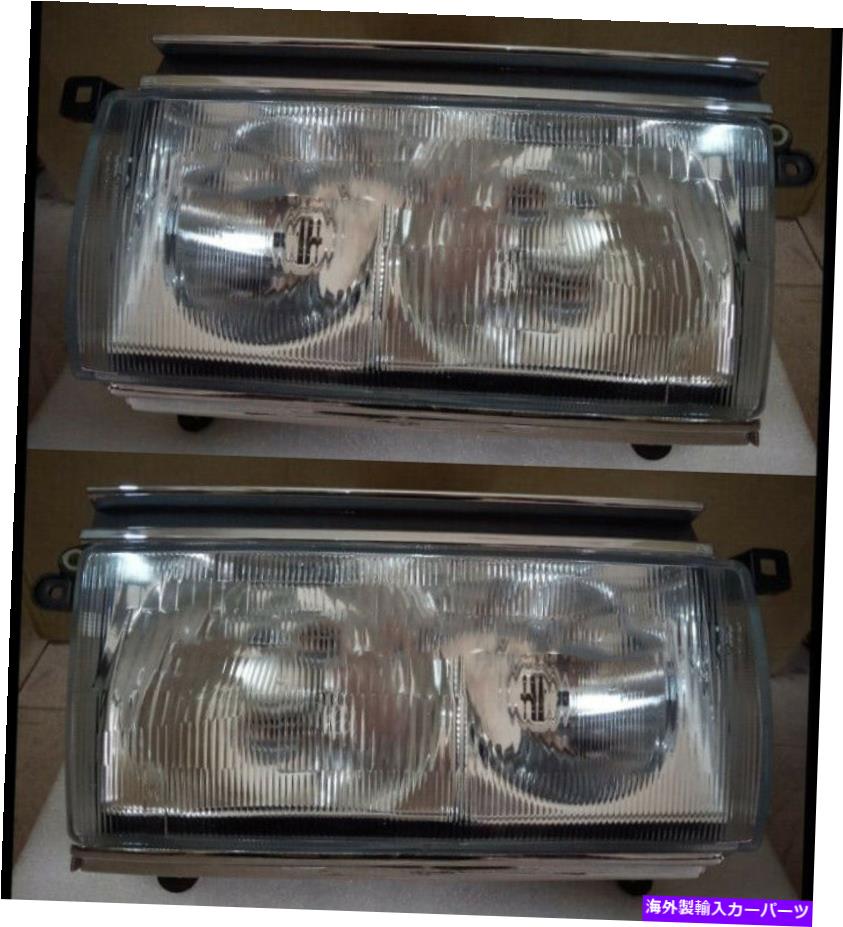 USヘッドライト トヨタランドクルーザー用1セットクロームフロントバンパーヘッドライトランプ4500 LC80 FZJ80 1Set Chrome Front Bumper Headlight Lamp For Toyota Land Cruiser 4500 LC80 FZJ80【並行輸入品】