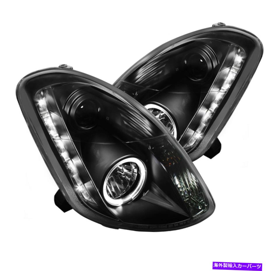 USヘッドライト Spyder Auto 5031747 Halo DRL LEDプロジェクターヘッドライトがフィット03-04 G35 Spyder Auto 5031747 Halo DRL LED Projector Headlight Fits 03-04 G35【並行輸入品】