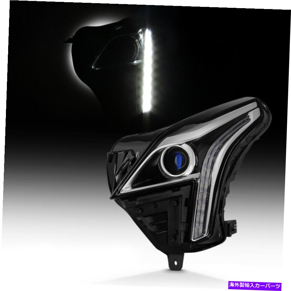 USヘッドライト LED DRLヘッドライトランプ[左運転側]ハロゲンモデル17-18 Cadillac XT5 LED DRL Headlight Lamp [Left Driver Side] for Halogen Model 17-18 Cadillac XT5【並行輸入品】