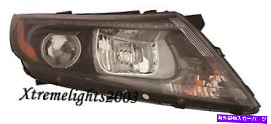 USヘッドライト KIA Optima 2014-2015右乗客ヘッドライトヘッドランプライトW / LEDタイプ FITS KIA OPTIMA 2014-2015 RIGHT PASSENGER HEADLIGHT HEAD LAMP LIGHT W/LED TYPE【並行輸入品】|Us Custom Parts Shop USDM