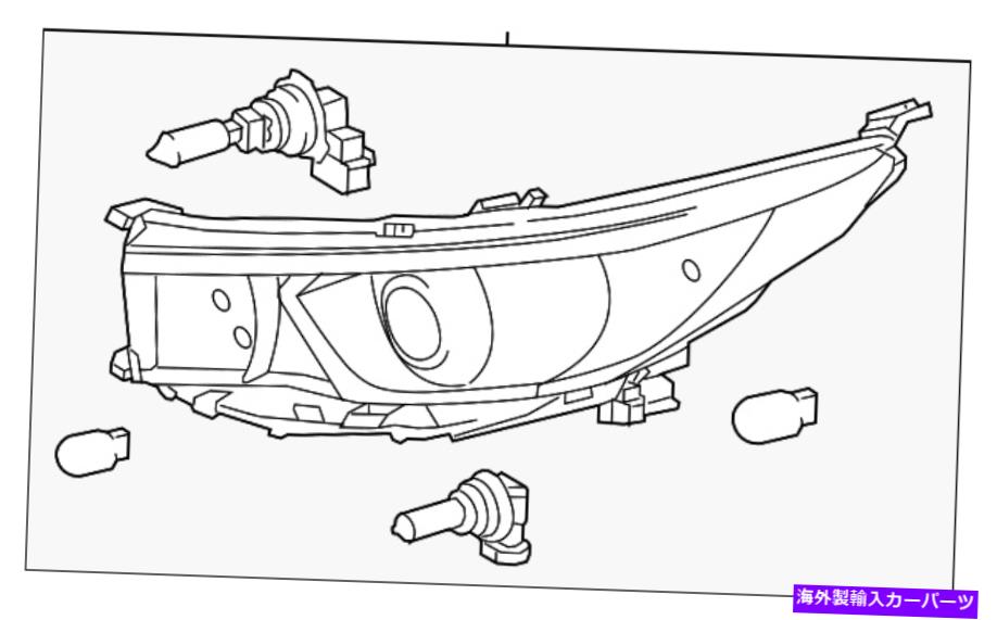USヘッドライト 本物のトヨタヘッドランプアセンブリ81110-0J360 Genuine Toyota Headlamp Assembly 81110-0E360【並行輸入品】|Us Custom Parts Shop USDM