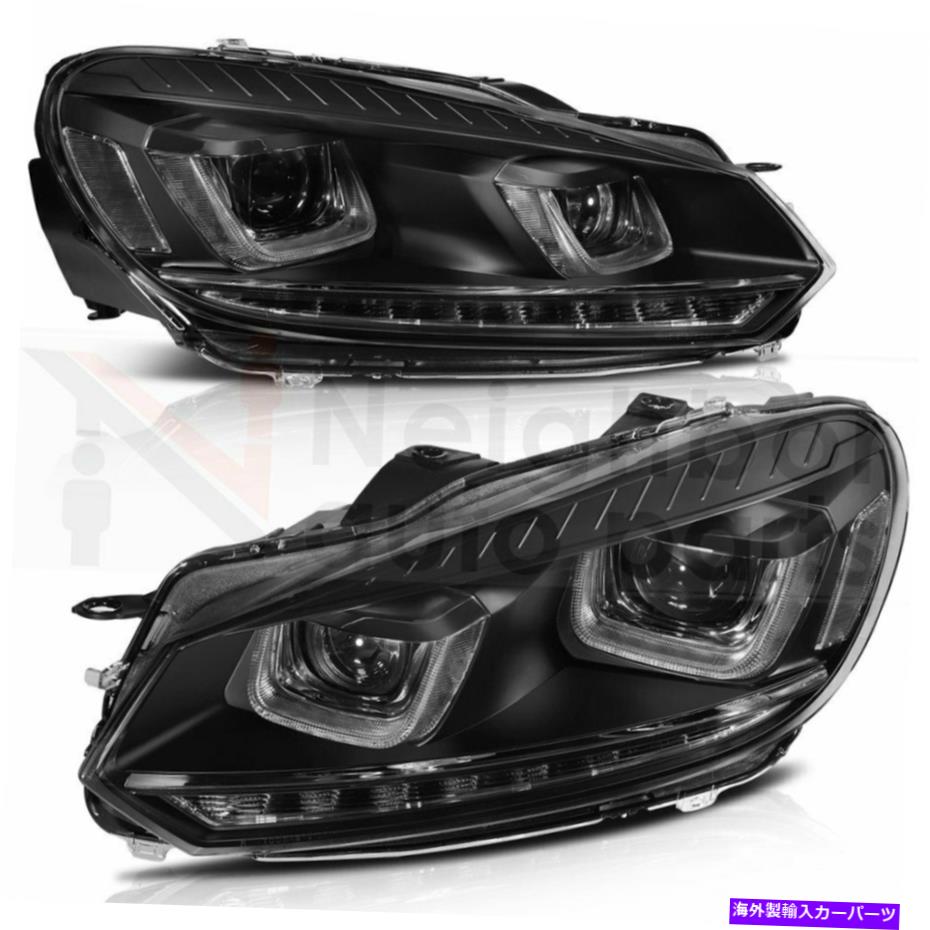 USヘッドライト 2010-2014フォルクスワーゲンゴルフMK6ヘッドランプアセンブリライトペアのためのLEDヘッドライト LED Headlights For 2010-2014 Volkswagen Golf MK6 Headlamp Assembly Light Pair【並行輸入品】｜Us Custom Parts Shop USDM