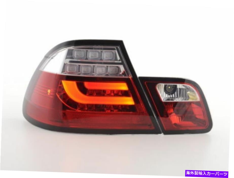 USヘッドライト BMW 3シリーズE46クーペのための赤クリア仕上げLEDライトバーテールリアライト03-07 Red clear finish LED lightbar tail rear lights FOR BMW 3 series E46 coupe 03-07【並行輸入品】｜Us Custom Parts Shop USDM