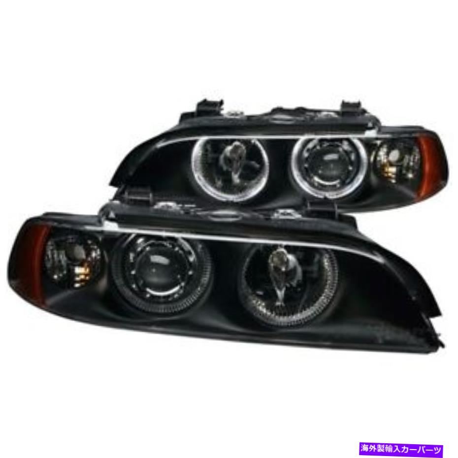 USヘッドライト AnzoプロジェクターのヘッドライトBMWのためのハローリフレクターとブラック5シリーズE39 97 - 01 Anzo Projector Headlights Black With Halo Reflector For Bmw 5 Series E39 97 - 01【並行輸入品】｜Us Custom Parts Shop USDM