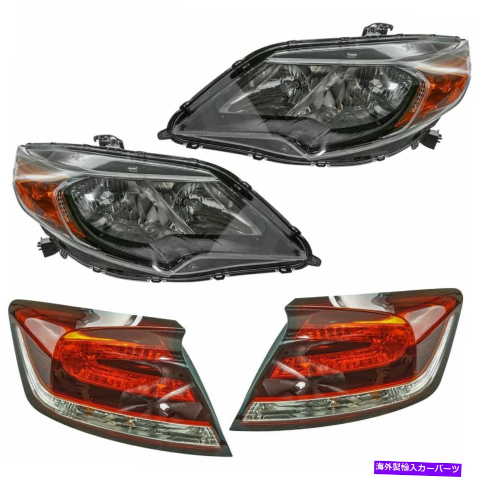 USヘッドライト 4ピースヘッドライト＆テールライトランプキットLH RHセットホンダシビッククーペ新品 4 Piece Headlight & Tail Light Lamp Kit LH RH Set for Honda Civic Coupe New【並行輸入品】｜Us Custom Parts Shop USDM