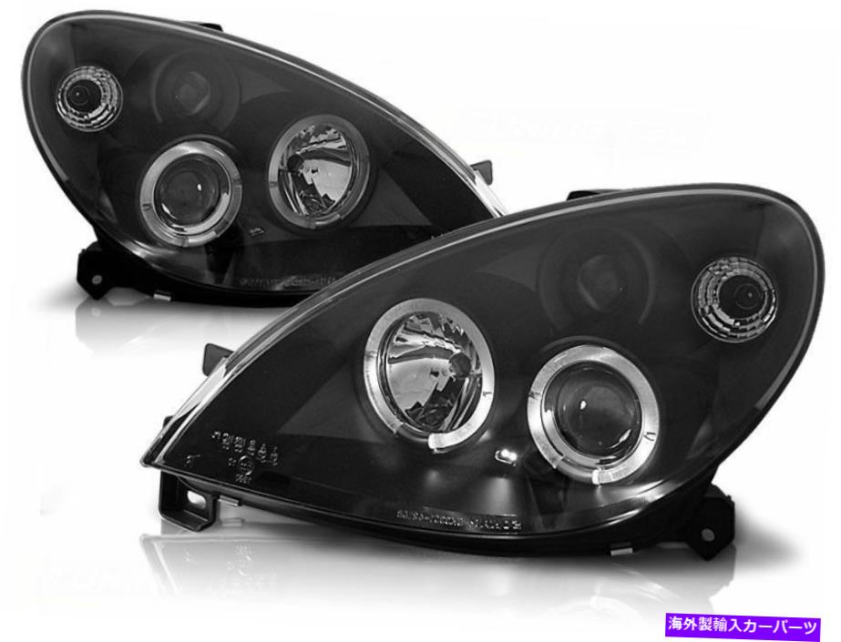 USヘッドライト 1999年のシトロエンXsaraのための天使の目を持つ黒い色の仕上げヘッドライト BLACK color finish headlights with angel eyes for Citroen Xsara from 1999【並行輸入品】｜Us Custom Parts Shop USDM