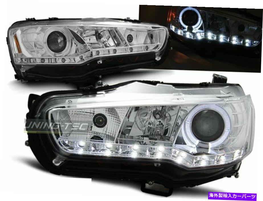 USヘッドライト Juego Faros Optica Marcha Diurna LED三菱Lancer 8 2008-Daylight Croomo US Juego Faros Optica Marcha Diurna LED Mitsubishi LANCER 8 2008-Daylight Cromo US【並行輸入品】｜Us Custom Parts Shop USDM