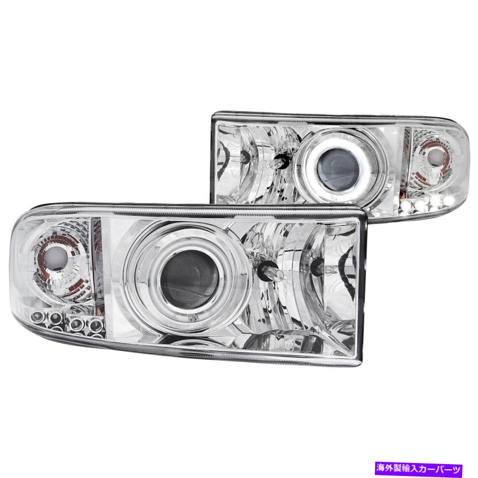 USヘッドライト Anzo USA 111056プロジェクターヘッドライトセットW / HaloフィットRAM 1500 RAM 2500 RAM 3500 Anzo USA 111056 Projector Headlight Set w/Halo Fits Ram 1500 Ram 2500 Ram 3500【並行輸入品】