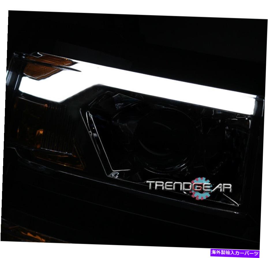 USヘッドライト 2014-2015 Chevy Silverado 1500トラックLEDチューブプロジェクターヘッドライトランプブラック 2014-2015 CHEVY SILVERADO 1500 TRUCK LED TUBE PROJECTOR HEADLIGHTS LAMPS BLACK【並行輸入品】｜Us Custom Parts Shop USDM