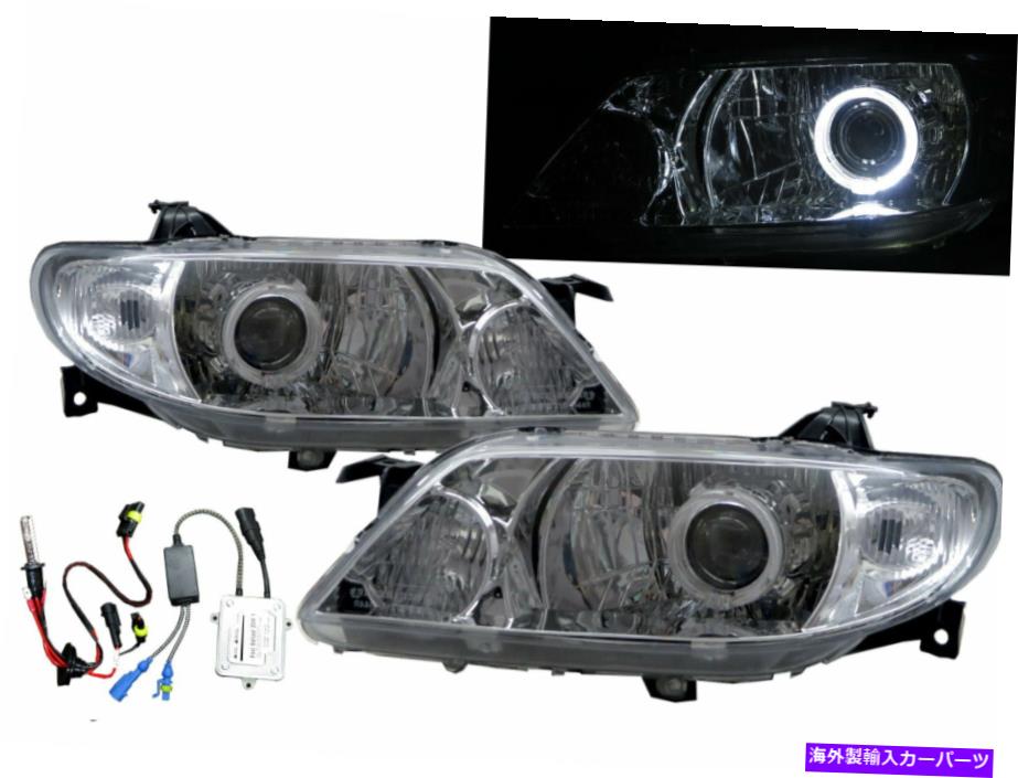 USヘッドライト Protege BJ MK8 01-03ガイドLED Halo Projector HID Headlight Chrome for Mazda LHD Protege BJ MK8 01-03 Guide LED Halo Projector HID Headlight Chrome for MAZDA LHD【並行輸入品】｜Us Custom Parts Shop USDM