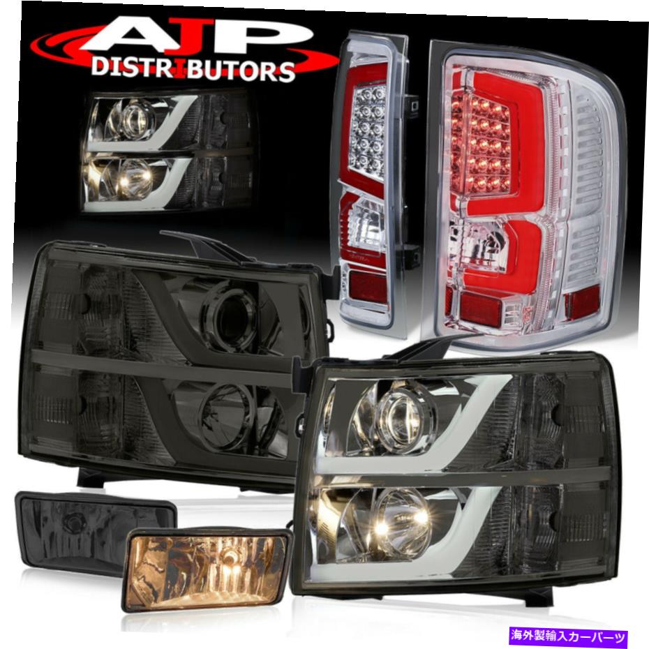 USヘッドライト プロジェクタースモークヘッドライトクリアテールランプ+ 2007-2013のための燻製霧 Projector Smoke Head Lights Clear Tail Lamps +Smoked Fog For 2007-2013 Silverado【並行輸入品】｜Us Custom Parts Shop USDM