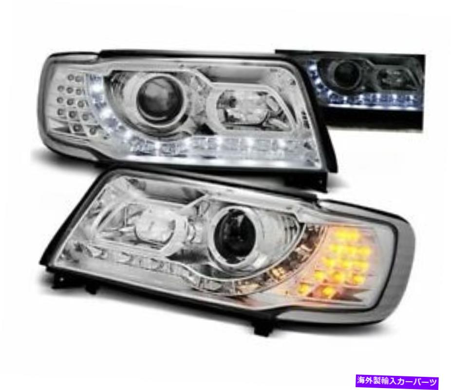 USヘッドライト Audi 100 C4 1990-1994日光Chrome LHDのヘッドライトLPAU47 HEADLIGHTS LPAU47 FOR AUDI 100 C4 1990-1994 DAYLIGHT CHROME LHD【並行輸入品】