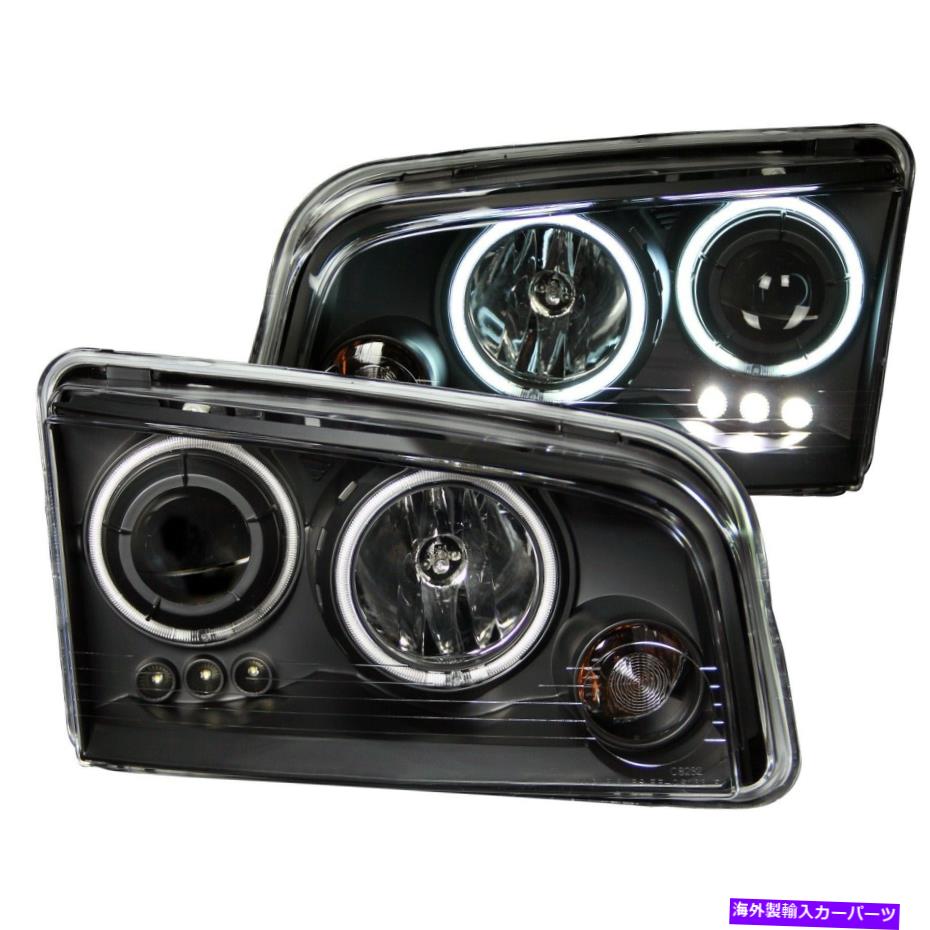 USヘッドライト Anzo USA 121381プロジェクターヘッドライトセットW / Haloフィット06-10充電器 Anzo USA 121381 Projector Headlight Set w/Halo Fits 06-10 Charger【並行輸入品】
