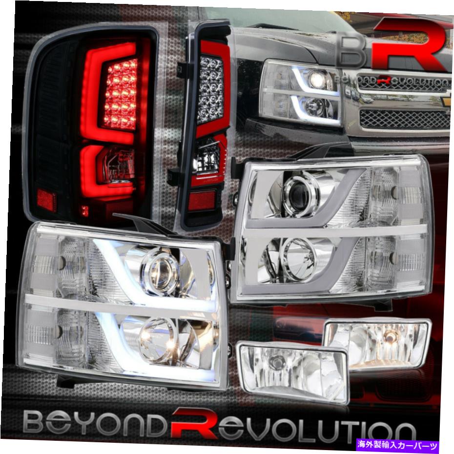 USヘッドライト 2007-2013 SilveradoヘッドライトアセンブリLEDブラッククリアテールライト+霧 For 2007-2013 Silverado Headlights Assembly LED Black Clear Tail Lights + Fogs【並行輸入品】｜Us Custom Parts Shop USDM