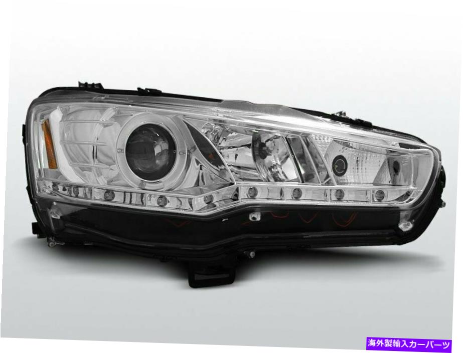 USヘッドライト Hovedlyskastere LED DRL SE Etter Mitsubishi Lancer 8 08-Dagslys Chrome Freeship Hovedlyskastere LED DRL Se etter Mitsubishi LANCER 8 08-Dagslys Chrome FreeShip【並行輸入品】｜Us Custom Parts Shop USDM