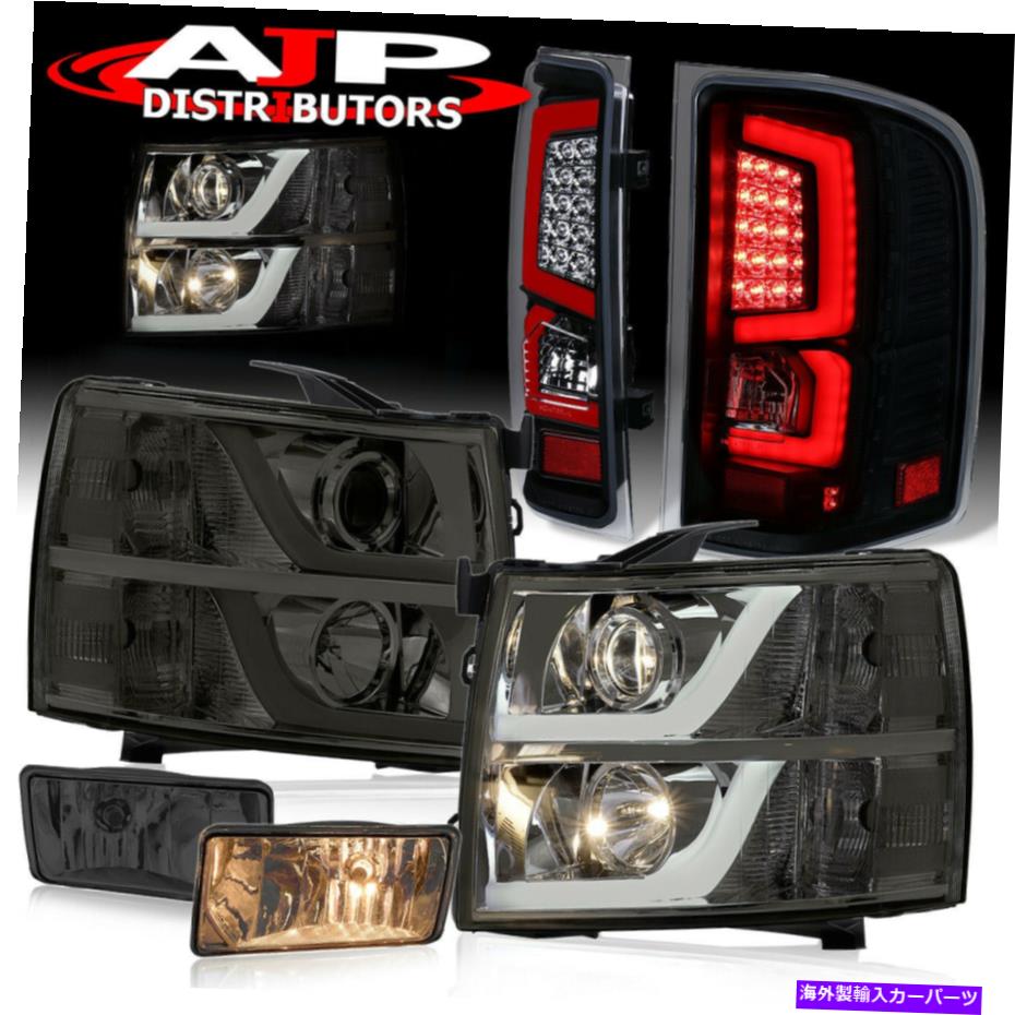 USヘッドライト プロジェクタースモークヘッドライトBLKテールランプ+ 2007-2013のための燻製霧 Projector Smoke Head Lights Blk Tail Lamps + Smoked Fogs For 2007-2013 Silverado【並行輸入品】｜Us Custom Parts Shop USDM 77,084円