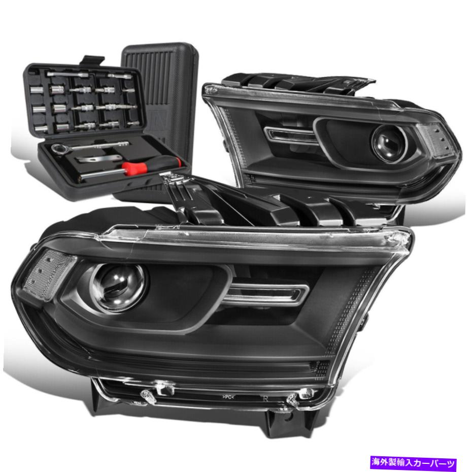 USヘッドライト 2014-2020 Dodge Durangoペアブラック/クリアサイドのPorjectorヘッドライト+ツールボックス For 2014-2020 Dodge Durango Pair Black/Clear Side Porjector Headlights+Tool Box【並行輸入品】｜Us Custom Parts Shop USDM
