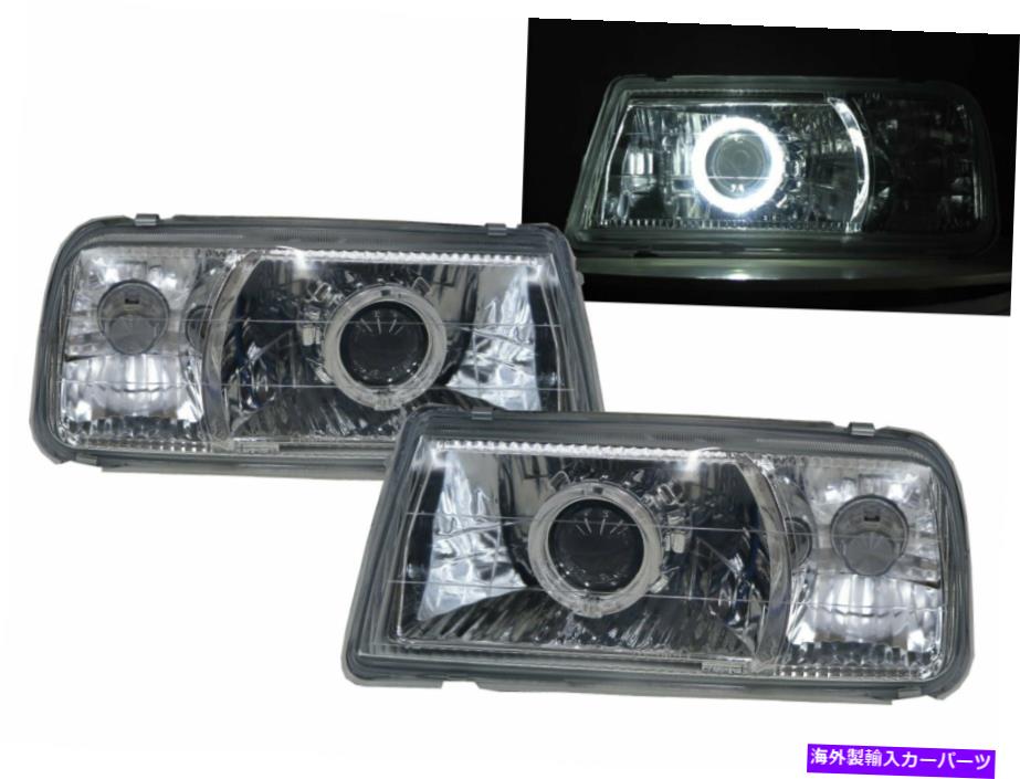 USヘッドライト ESCUDO ET / TA MK1 88-98ガイドLED Halo Headlight Chrome V1 Suzuki LHD Escudo ET/TA MK1 88-98 Guide LED Halo Headlight Chrome V1 for SUZUKI LHD【並行輸入品】｜Us Custom Parts Shop USDM