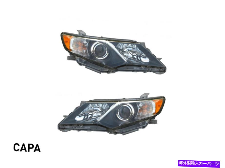 USヘッドライト 12-14トヨタカムリーSE / SEスポーツヘッドランプアッシー左+右セットカーパ Headlight For 12-14 Toyota Camry SE/SE Sport Headlamp Assy Left+Right Set CAPA【並行輸入品】