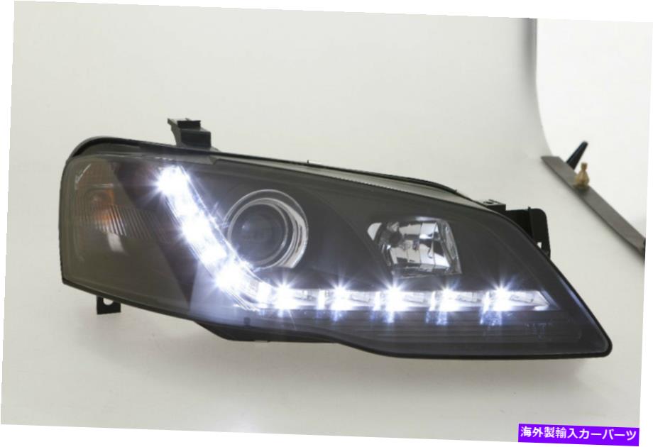 USヘッドライト フォードファルコンBFセダンUTEワゴンDRLスタイル新しいLEDプロジェクターブラックヘッドライト Ford Falcon BF Sedan Ute Wagon DRL Style New LED Projector Black Headlights New【並行輸入品】