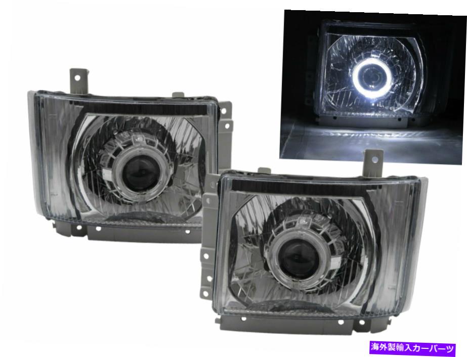 【楽天市場】USヘッドライト ELF 700P Nシリーズ07ONガイドLED HaloプロジェクターヘッドライトクロムISUZU LHD