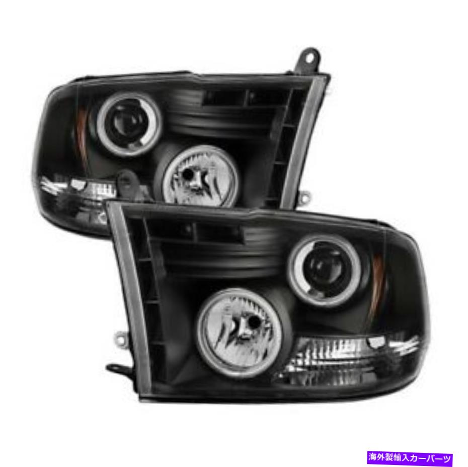 USヘッドライト Spyder 5030320 CCFL LEDプロジェクターのヘッドライトブラック11-16 RAM 3500 2PC Spyder 5030320 CCFL LED Projector Headlights Black For 11-16 Ram 3500 2pc NEW【並行輸入品】