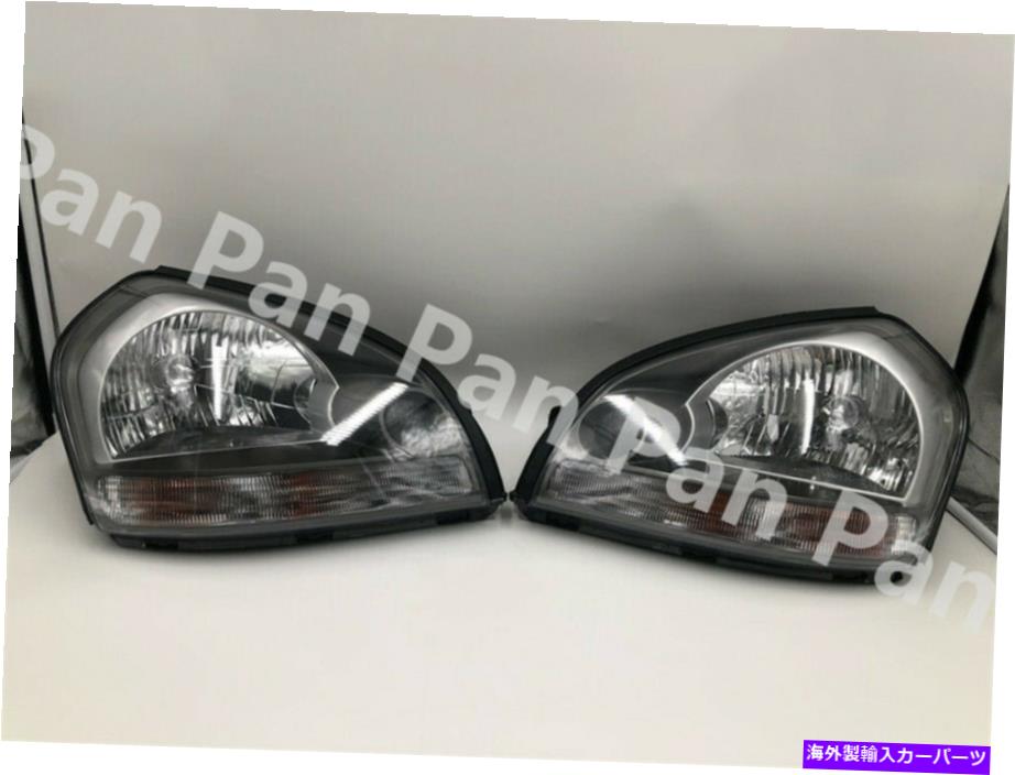 USヘッドライト ペアブラックベースヘッドライトヘッドランプライトヘッドランプHyundai Tucson Pair Black base Headlights Head lamp Light Headlamp For 2005-2009 Hyundai Tucson【並行輸入品】