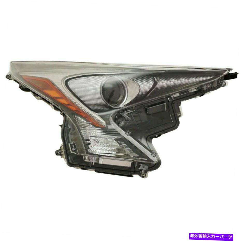 USヘッドライト 右RHヘッドランプレンズ/ハウジングW /フォグランプ2016 2017 2017 2018トヨタプリウス Right RH Headlamp Lens/Housing W/ Fog Lamps fits 2016 2017 2018 Toyota Prius【並行輸入品】