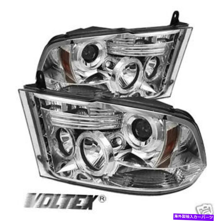 USヘッドライト 2009-2012 Dodge RAM 1500 2500 3500 Halo LEDプロジェクターヘッドライトライトバークロム 2009-2012 DODGE RAM 1500 2500 3500 HALO LED PROJECTOR HEADLIGHTS LIGHTBAR CHROME【並行輸入品】｜Us Custom Parts Shop USDM