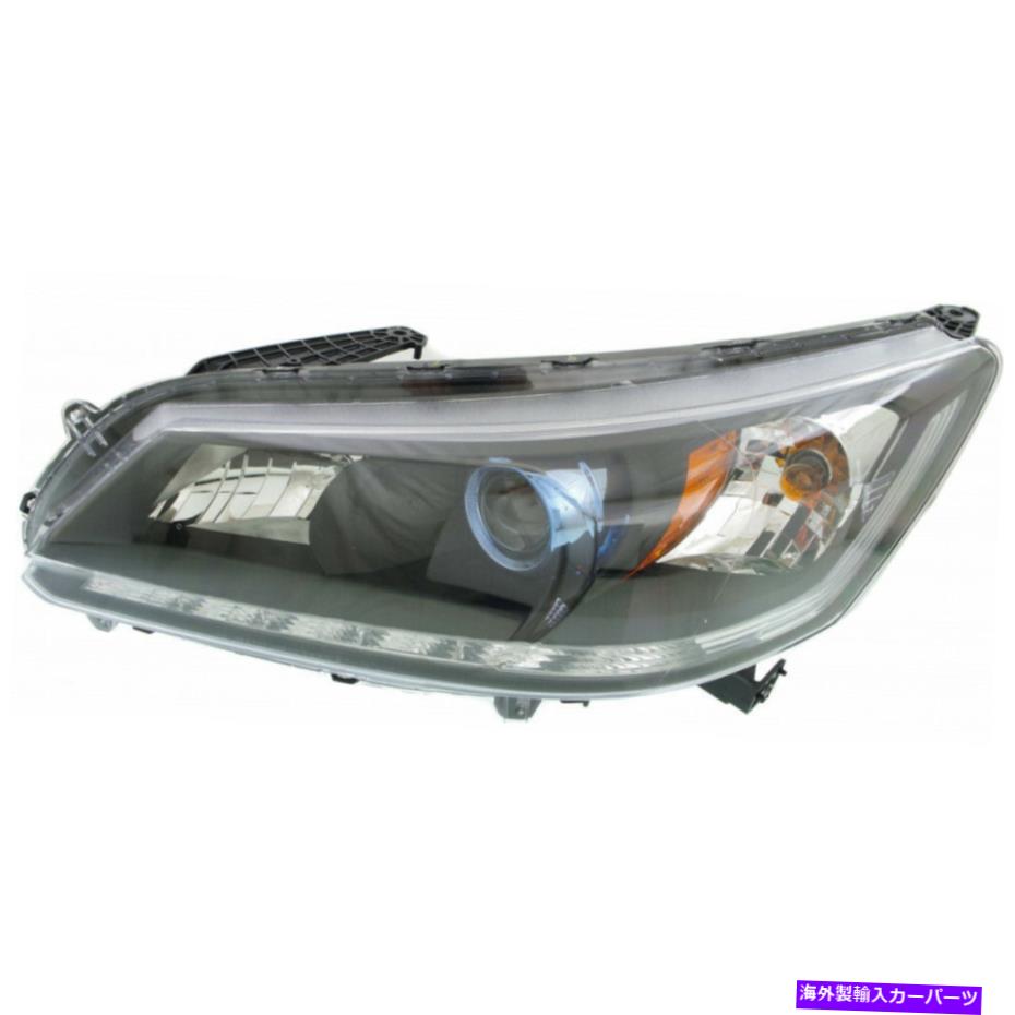 USヘッドライト HONDA ACCORD HEADLIGHT 2014 2015ドライバーハロゲンセダンカーパ用CAPA for HO2502166 For Honda Accord Headlight 2014 2015 Driver Halogen Sedan CAPA For HO2502166【並行輸入品】