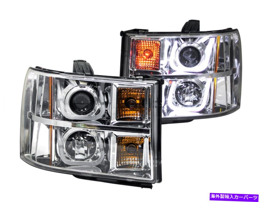 USヘッドライト Anzo 111283 2007-2013 GMC Sierra 1500プロジェクターHeaはDlightS W / U-BAR Chrome ANZO 111283 2007-2013 Gmc Sierra 1500 Projector Heafor DLights w/ U-Bar Chrome【並行輸入品】