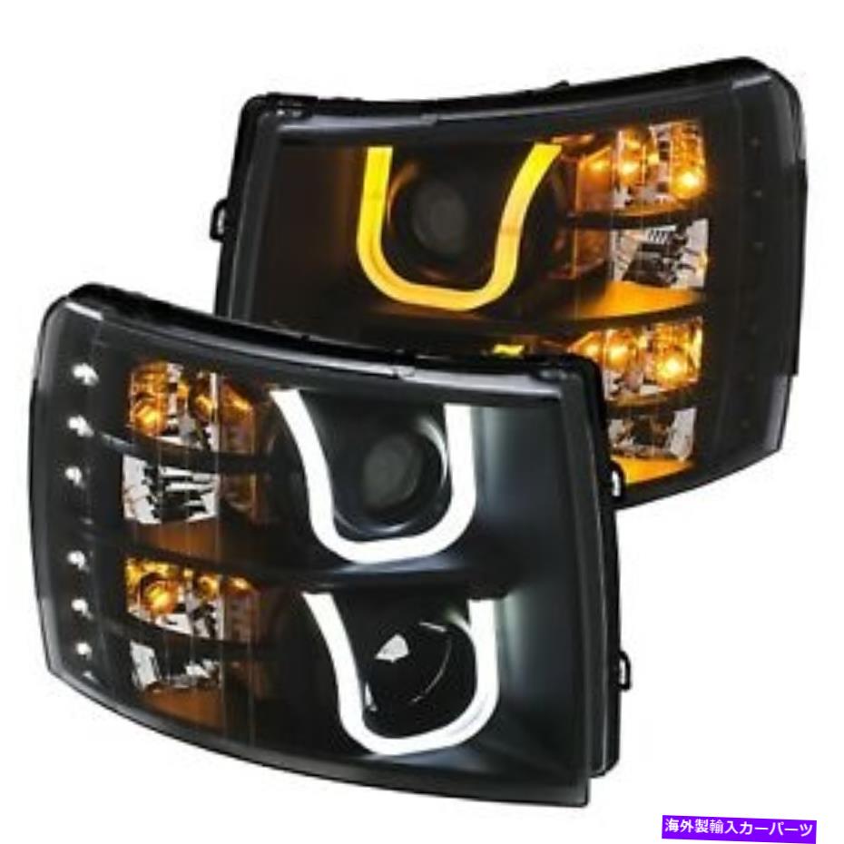 USヘッドライト 07-14 Silverado 1500/2500 / 3500HDのためのAnzoプロジェクターのヘッドライトブラック＃111384 Anzo Projector Headlights Black For 07-14 Silverado 1500/2500/3500HD #111384【並行輸入品】｜Us Custom Parts Shop USDM